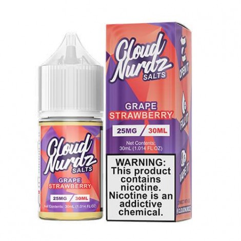 Cloud Nurdz Salts - Grape Strawberry 30ml