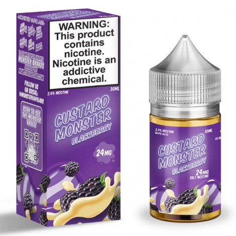 Custard Monster Salt - Blackberry 30ml